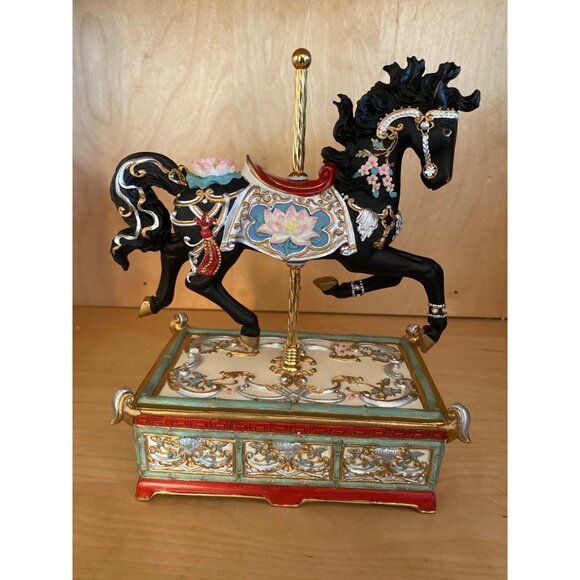 SF Music Box Co Chinoiserie Carousel Horse Ltd Ed Maureen Drdak Chariots of Fire - Picture 3 of 16